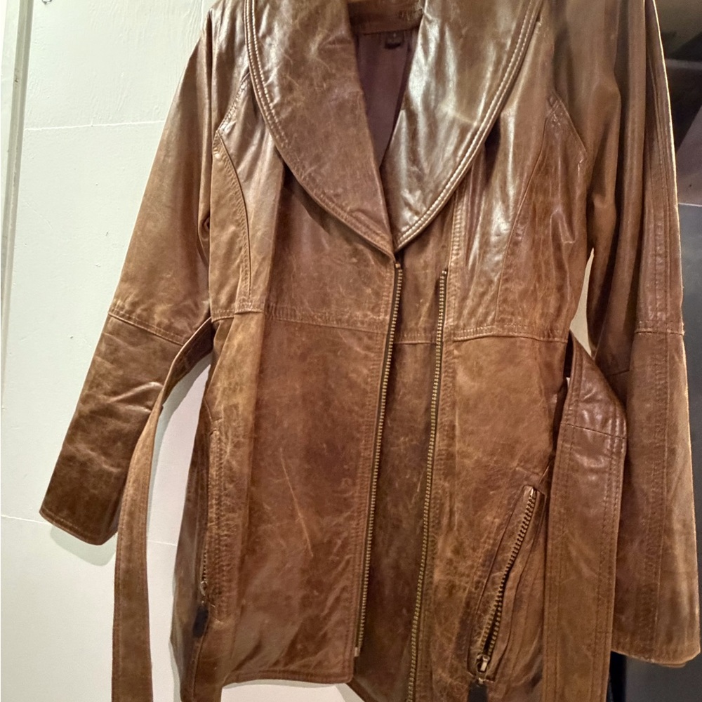 Women's Brown Leather Jacket